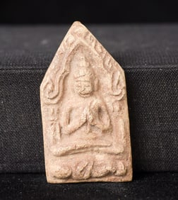 This is a Thai amulet from an extensive collection of Thai and other Southeast Asian Buddhist