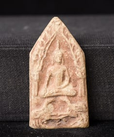 This is a Thai amulet from an extensive collection of Thai and other Southeast Asian Buddhist