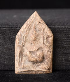 This is a Thai amulet from an extensive collection of Thai and other Southeast Asian Buddhist