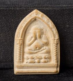 This is a Thai amulet from an extensive collection of Thai and other Southeast Asian Buddhist