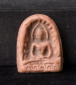 This is a Thai amulet from an extensive collection of Thai and other Southeast Asian Buddhist