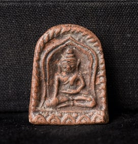 This is a Thai amulet from an extensive collection of Thai and other Southeast Asian Buddhist