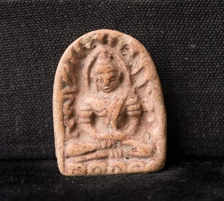 This is a Thai amulet from an extensive collection of Thai and other Southeast Asian Buddhist