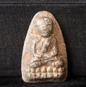 This is a Thai amulet from an extensive collection of Thai and other Southeast Asian Buddhist