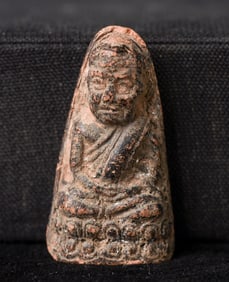 This is a Thai amulet from an extensive collection of Thai and other Southeast Asian Buddhist
