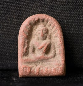 This is a Thai amulet from an extensive collection of Thai and other Southeast Asian Buddhist