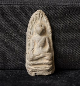 This is a Thai amulet from an extensive collection of Thai and other Southeast Asian Buddhist