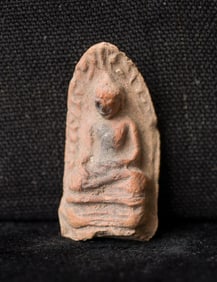 This is a Thai amulet from an extensive collection of Thai and other Southeast Asian Buddhist