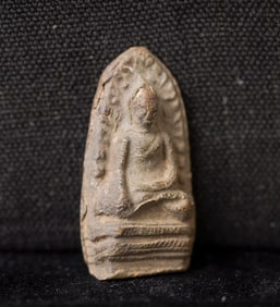 This is a Thai amulet from an extensive collection of Thai and other Southeast Asian Buddhist
