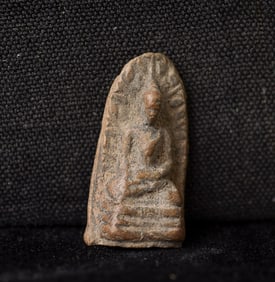 This is a Thai amulet from an extensive collection of Thai and other Southeast Asian Buddhist