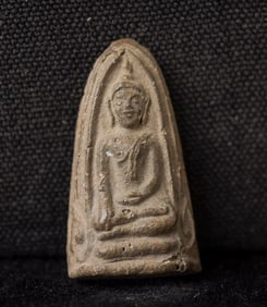 This is a Thai amulet from an extensive collection of Thai and other Southeast Asian Buddhist