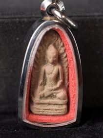 This is a Thai amulet from an extensive collection of Thai and other Southeast Asian Buddhist