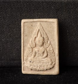 This is a Thai amulet from an extensive collection of Thai and other Southeast Asian Buddhist