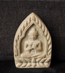 This is a Thai amulet from an extensive collection of Thai and other Southeast Asian Buddhist