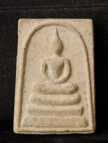 This is a Thai amulet from an extensive collection of Thai and other Southeast Asian Buddhist