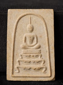 This is a Thai amulet from an extensive collection of Thai and other Southeast Asian Buddhist