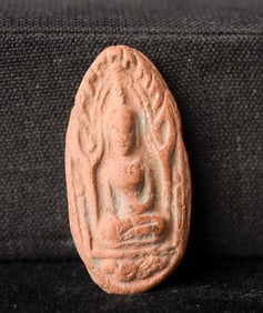 This is a Thai amulet from an extensive collection of Thai and other Southeast Asian Buddhist