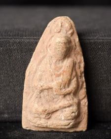 This is a Thai amulet from an extensive collection of Thai and other Southeast Asian Buddhist