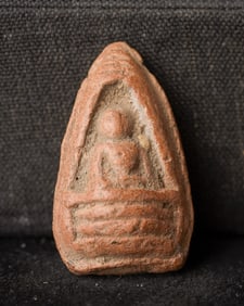 This is a Thai amulet from an extensive collection of Thai and other Southeast Asian Buddhist