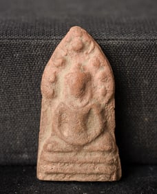 This is a Thai amulet from an extensive collection of Thai and other Southeast Asian Buddhist