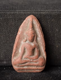 This is a Thai amulet from an extensive collection of Thai and other Southeast Asian Buddhist