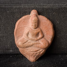 This is a Thai amulet from an extensive collection of Thai and other Southeast Asian Buddhist