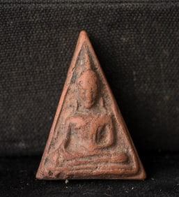 This is a Thai amulet from an extensive collection of Thai and other Southeast Asian Buddhist