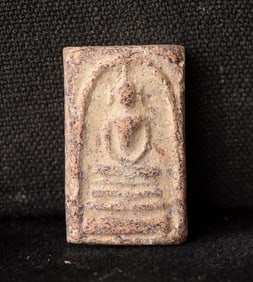 This is a Thai amulet from an extensive collection of Thai and other Southeast Asian Buddhist