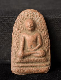 This is a Thai amulet from an extensive collection of Thai and other Southeast Asian Buddhist