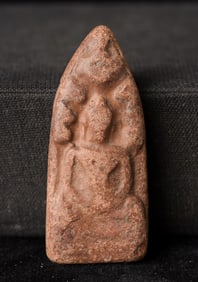 This is a Thai amulet from an extensive collection of Thai and other Southeast Asian Buddhist
