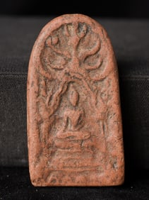 This is a Thai amulet from an extensive collection of Thai and other Southeast Asian Buddhist