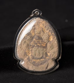 This is a Thai amulet from an extensive collection of Thai and other Southeast Asian Buddhist