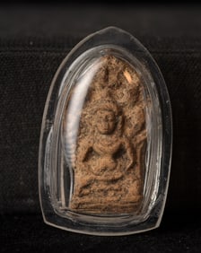 This is a Thai amulet from an extensive collection of Thai and other Southeast Asian Buddhist