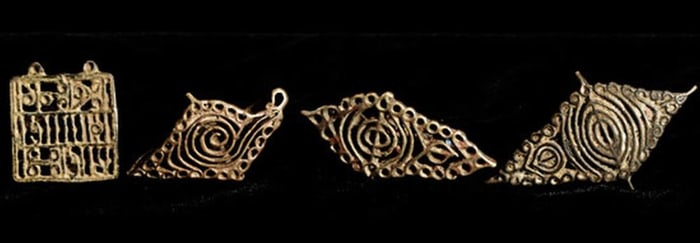 Antique tantric body stamps- set of 4