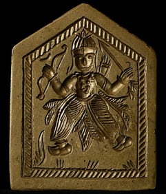 Vintage/Old Bodhisattva Mold. Measures 2.5" x 1 7/8"