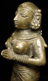 Nice Antique Indian Bronze Figure. Stands 4" tall.