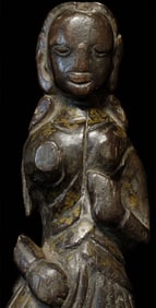 Very old Nepalese figure with significant ritual wear