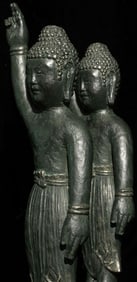 Decorative pair of vintage/old Japanese Baby Buddhas.