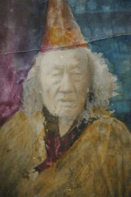 Antique Mongolian Lama Photo, 4.75" x 3.25"