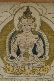 Antique Mongolian Thangka.