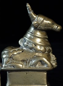 Antique Indian Bronze/Brass Nandi.