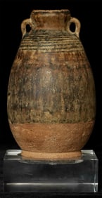 Beautiful 14thC Thai Sawankalok Vase, 5.75"