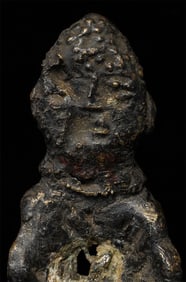 Ancient Folk-Style Buddha, 4-5/8" Tall