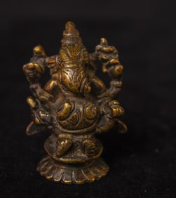 Nice 18/19thC Ganesh. 2.25"
