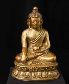 Nice Vintage/Old Mongolian Clay/Terracotta Buddha.