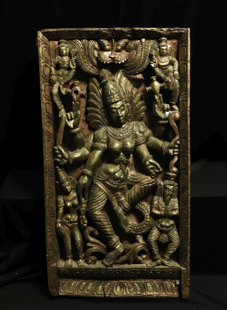 Indian Wood Carving, 13.25" x 24.5" (1 of 11)