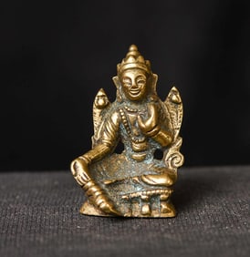 Provincial Mongolian Miniature Bodhisattva. 1.5" tall,