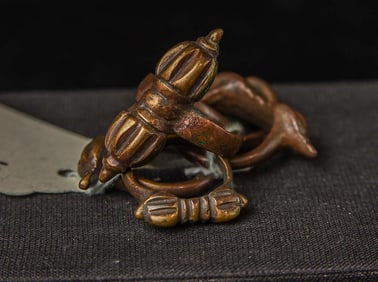 Tibetan Dorje Ring. Lot is for ONE Ring, Includes domestic shipping Ring Size 5.75 (x5)