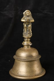 18th century Indian Hindu Bronze Bell.