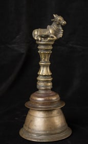 19th century Indian Hindu Bronze Bell.